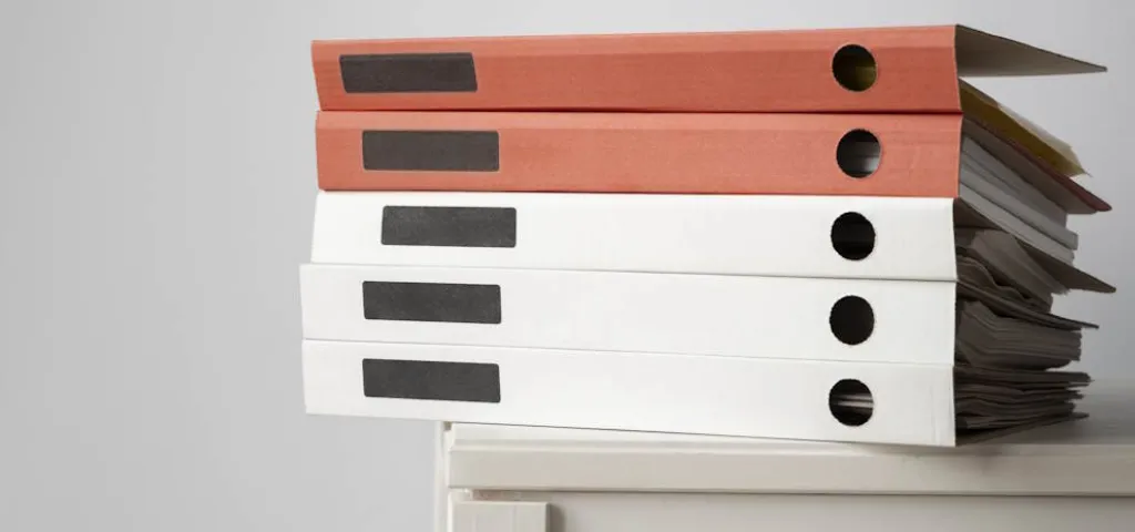stack of folders